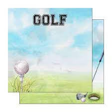 Scrapbook Customs, Golf Watercolor