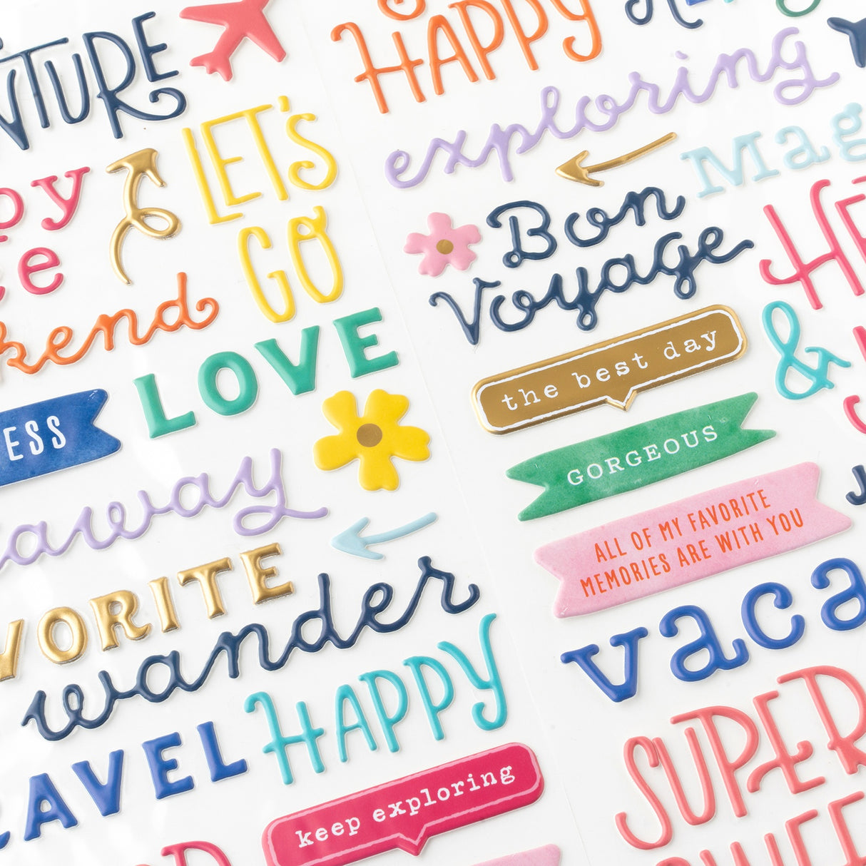 American Crafts, Paige Evans, Thickers Phrases - Adventurous