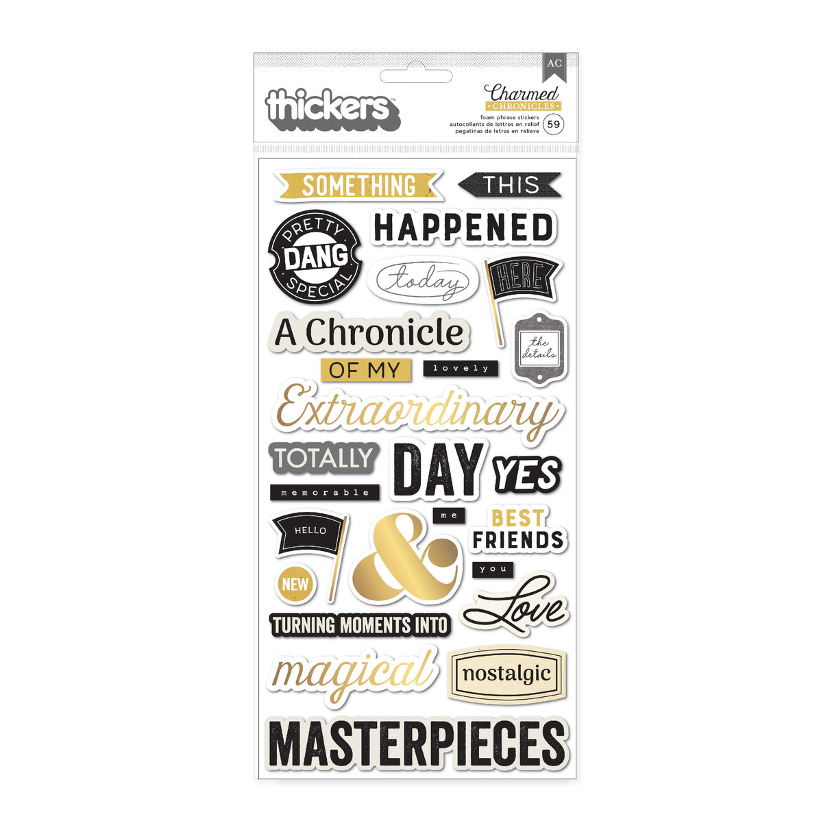 American Crafts, Bo Bunny, Thickers, Charmed Chronicles