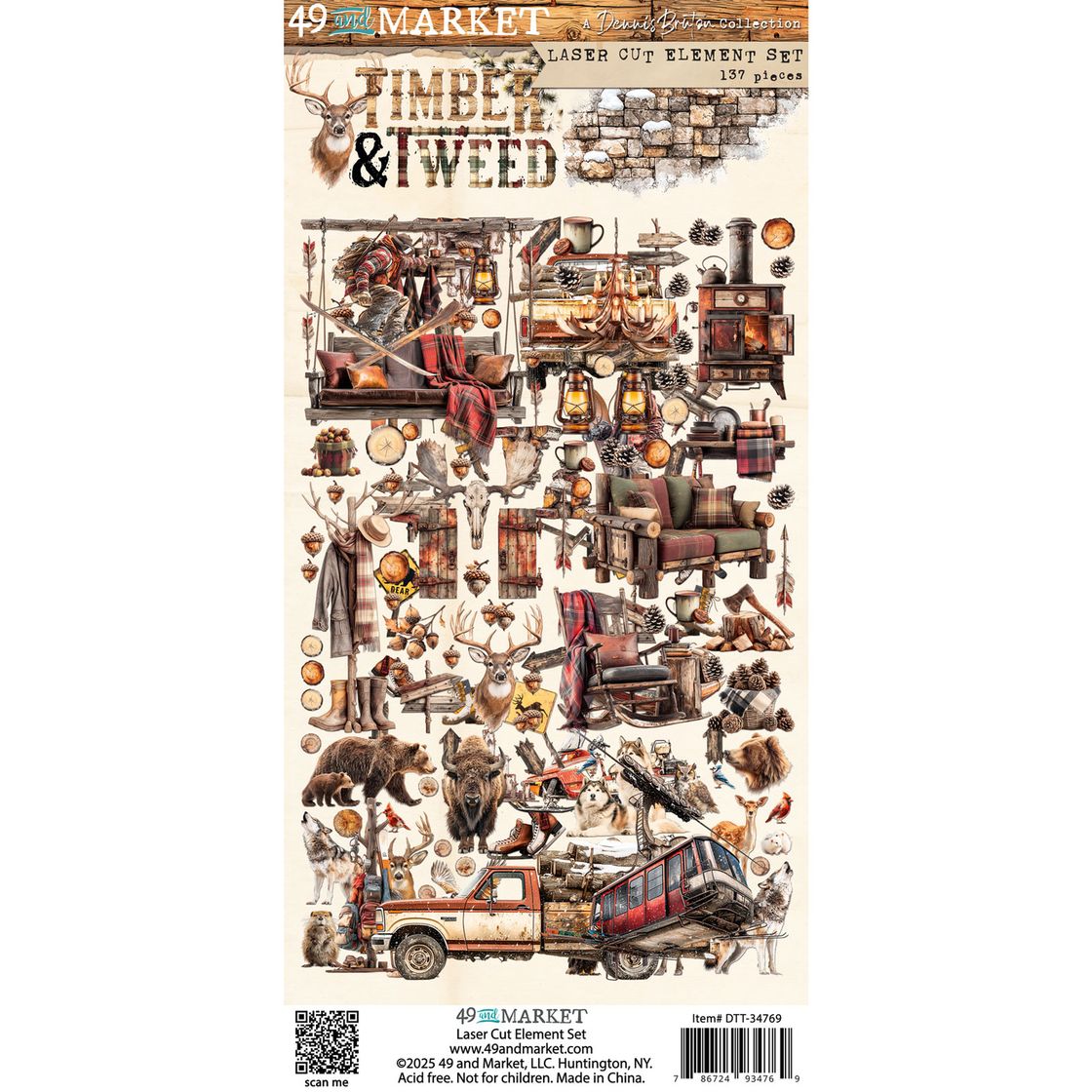 49 and Market, Timber & Tweed, Ephemera Laser Cut Outs