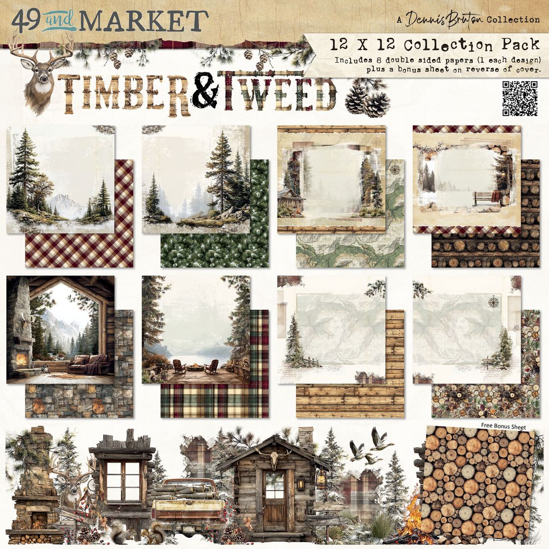 49 and Market, Timber & Tweed, 12x12 Collection