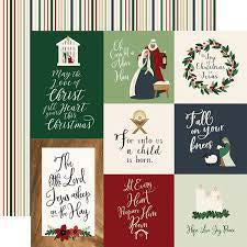Echo Park, Away in a Manger, multi Journaling Cards