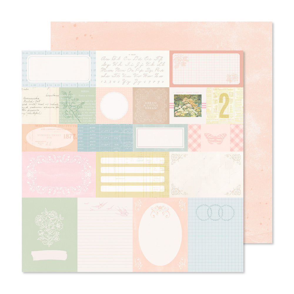 American Crafts, Crate Paper,  Gingham Garden, Souvenir