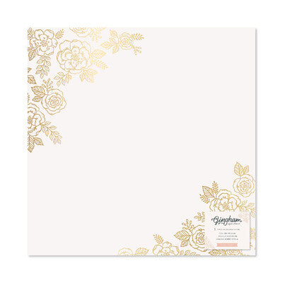 Crate Paper, Gingham Garden -Foil on Vellum