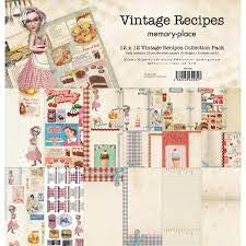 Memory Place, Vintage Recipes Paper Pack