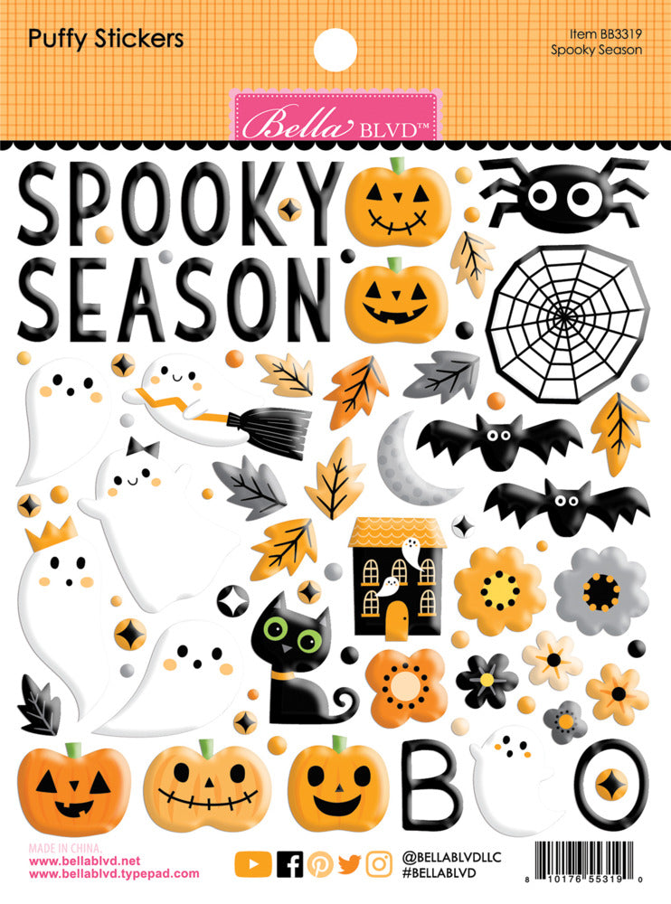 Bella Blvd., Puffy Stickers, Spooky Season Pre-order