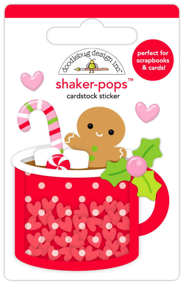 Doodlebug, Shaker-pops Cardstock Sticker, Heartwarm Pre-order