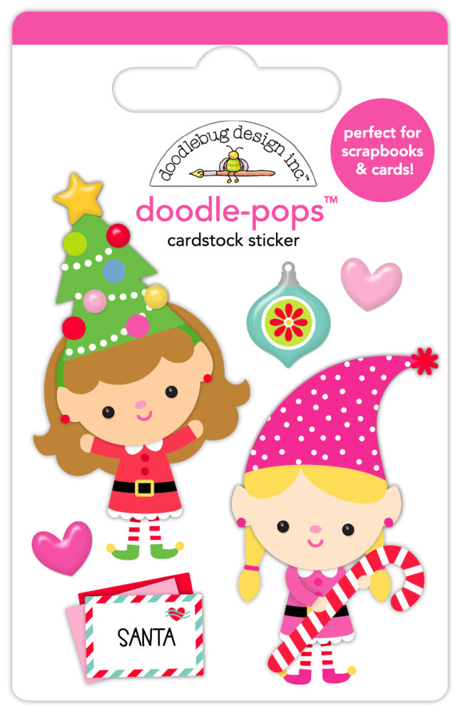 Doodlebug, Doodle-pops 3D Cardstock Sticker, Playful Pixies Pre-order