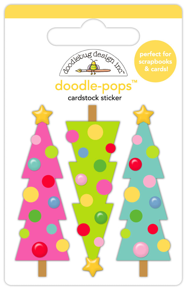 Doodlebug, Doodle-pops 3D Cardstock Sticker, Merry & Bright Pre-order