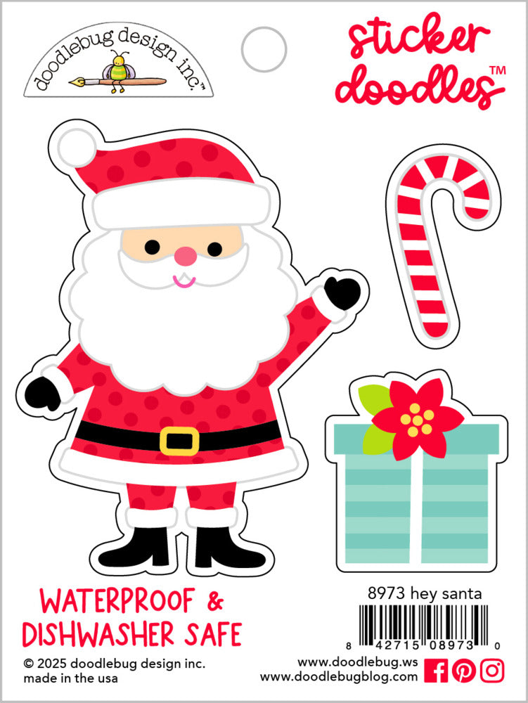 Doodlebug, Sticker Doodles, Hey Santa Pre-order