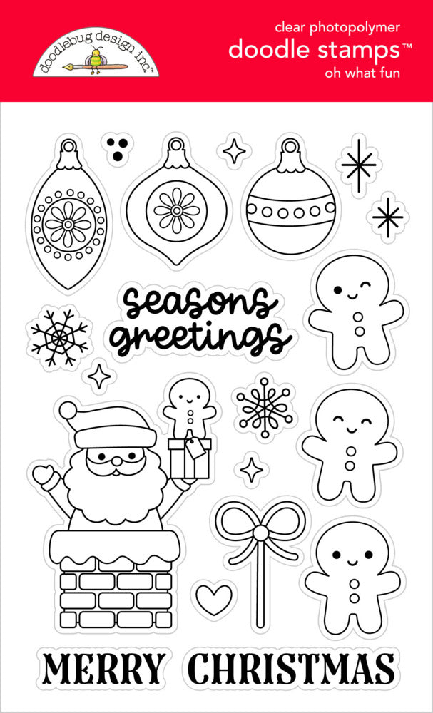 Doodlebug, Clear Stamp, Oh What Fun Pre-order