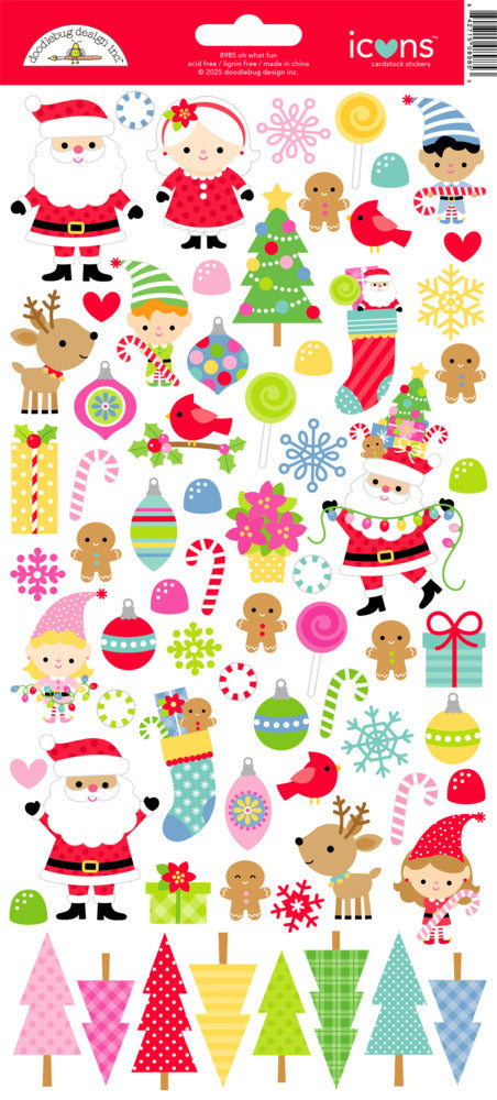Doodlebug, Icons Stickers, Oh What Fun Pre-order