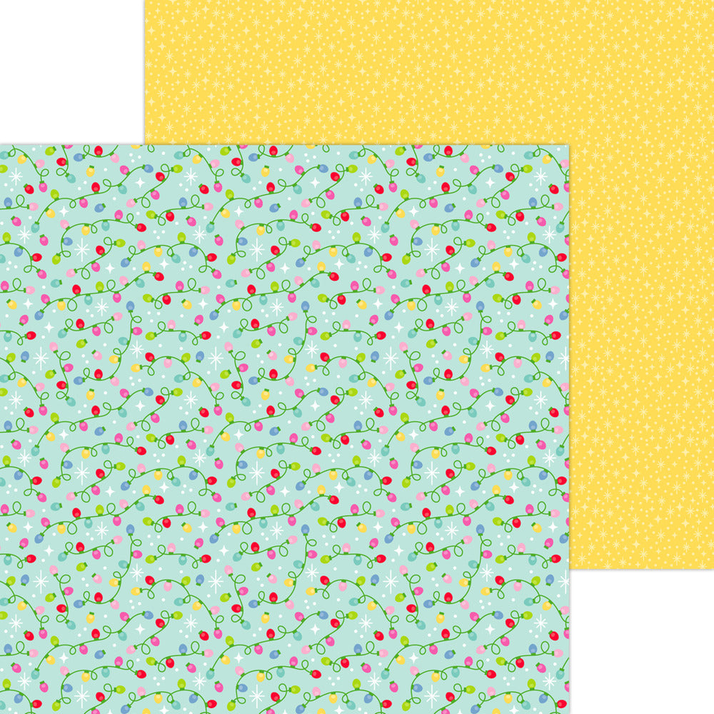 Doodlebug Design, 12X12 Patterned Paper, Oh What Fun - Twinkle Time