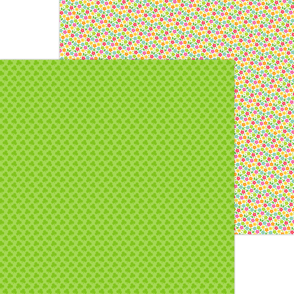 Doodlebug, 12x12 Patterned Paper, Shamrock Wishes