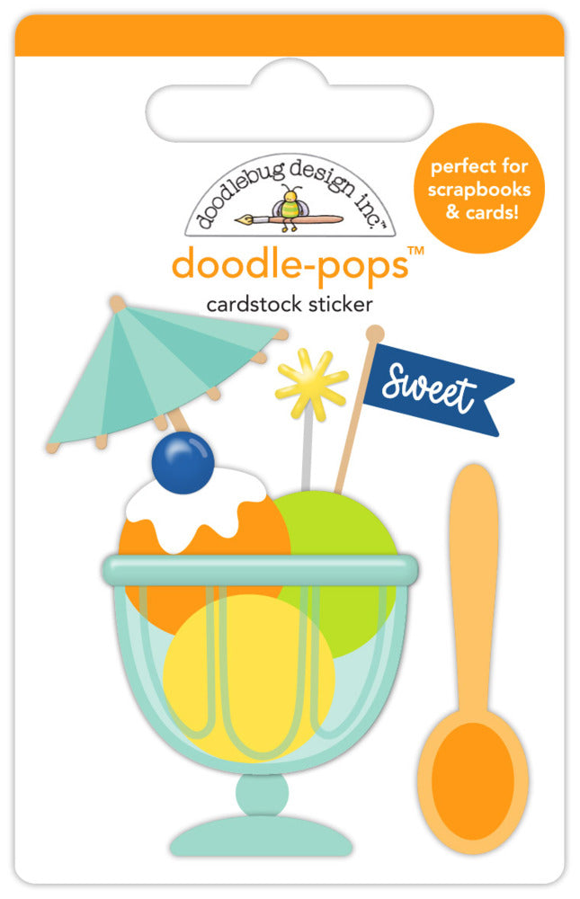 Doodlebug, Doodle-pops Cardstock Sticker, Sweet Treat Pre-order