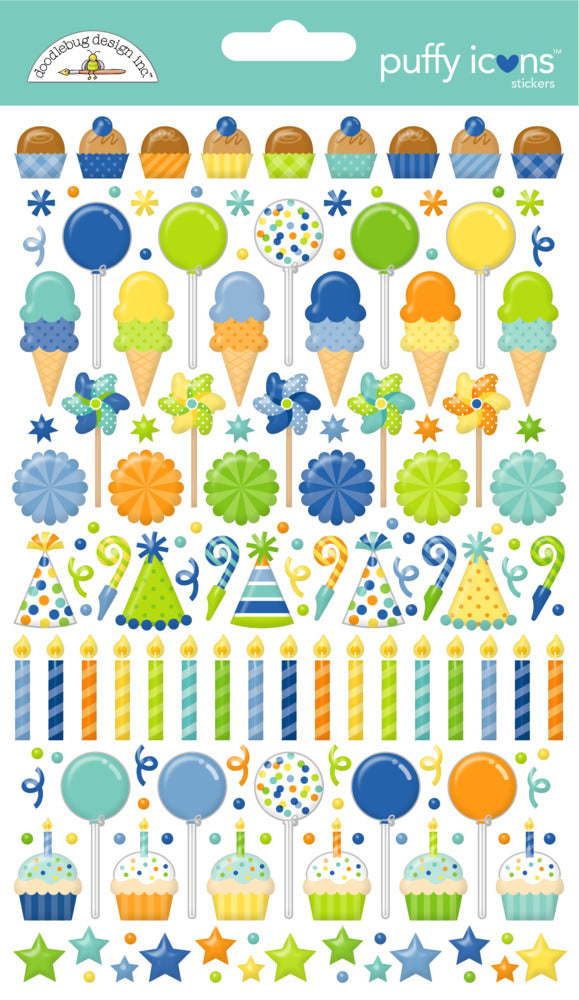 Doodlebug,  Puffy Icons Stickers, Balloons & Banners  Pre-order