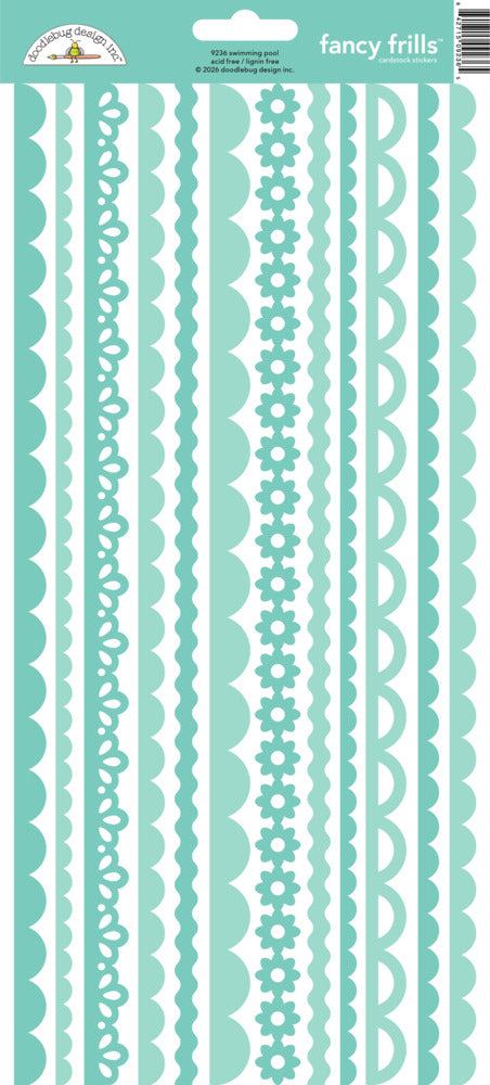 Doodlebug, Fancy Frills Stickers, Swimming Pool Pre-order
