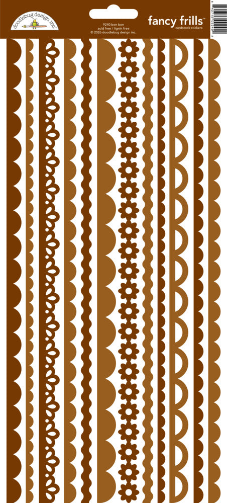 Doodlebug, Fancy Frills Stickers, Bon Bon Pre-order
