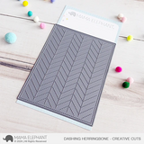 Mama Elephant, Dashing Herringbone Die cut