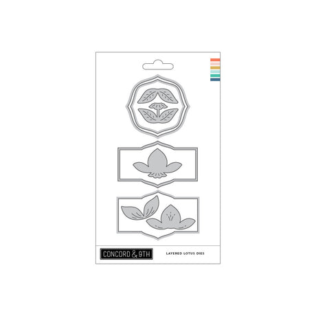 Concord & 9th Clear Stamp, Stencil & Die Combo, Layered Lotus