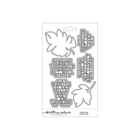 Concord & 9th, Kristina Werner, Clear Stamp & Die,  Long Line Leaves