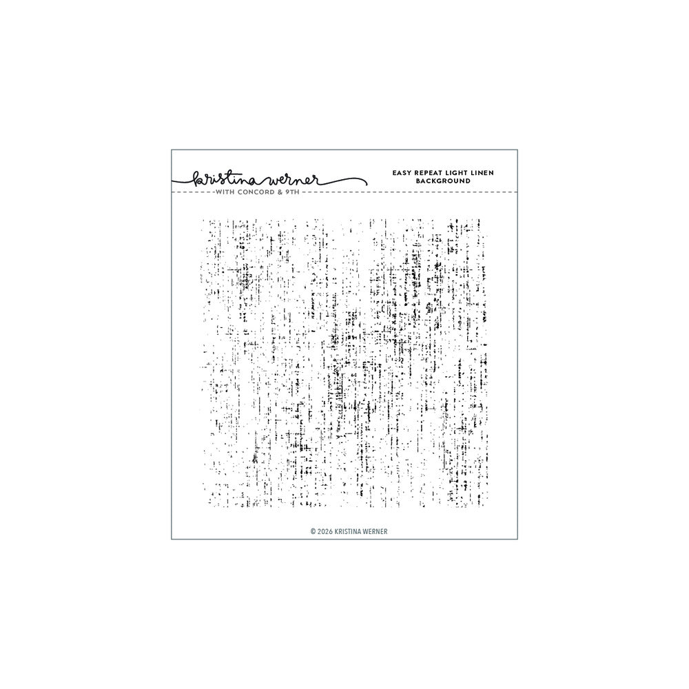 Concord & 9th , Kristina Werner, Clear Stamp, Easy Repeat Light Linen Background
