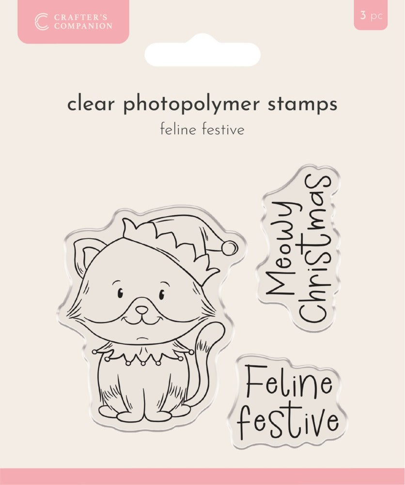 Crafter's Companion, Clear Stamp, Feline Festive