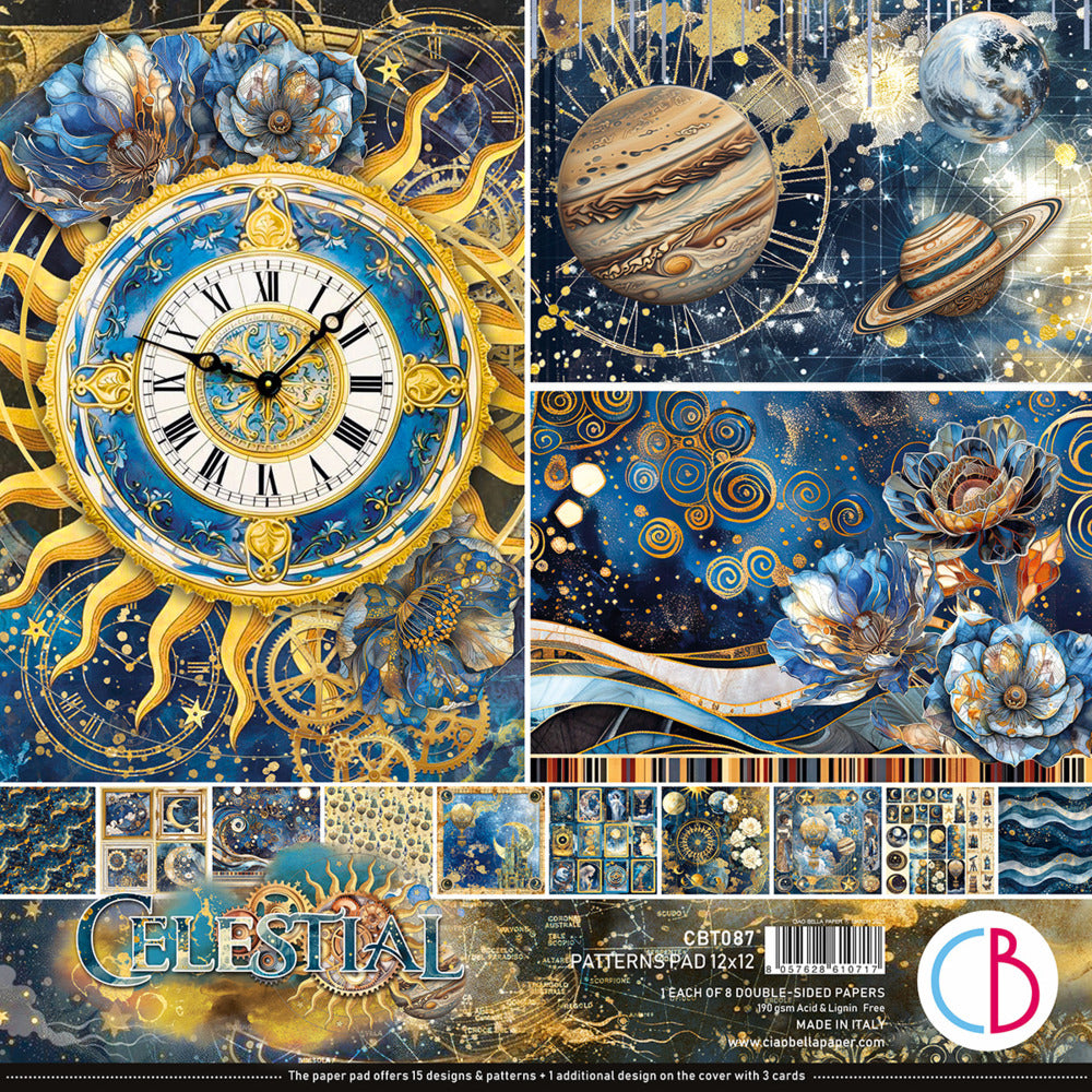 Ciao Bella, 12X12 Patterns Pad, Celestial
