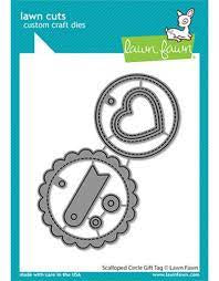 Lawn Fawn, Scalloped Circle Gift Tag Die Set