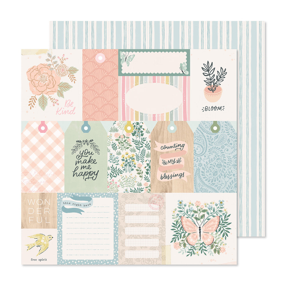 American Crafts, Crate Paper ,Gingham Garden, Be Kind