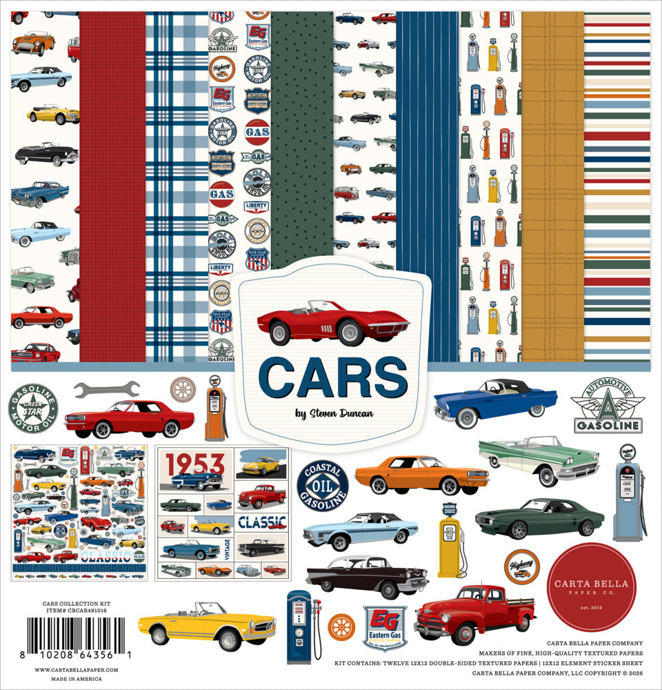 Echo Park, Carta Bella, 12X12 Collection Kit, Cars