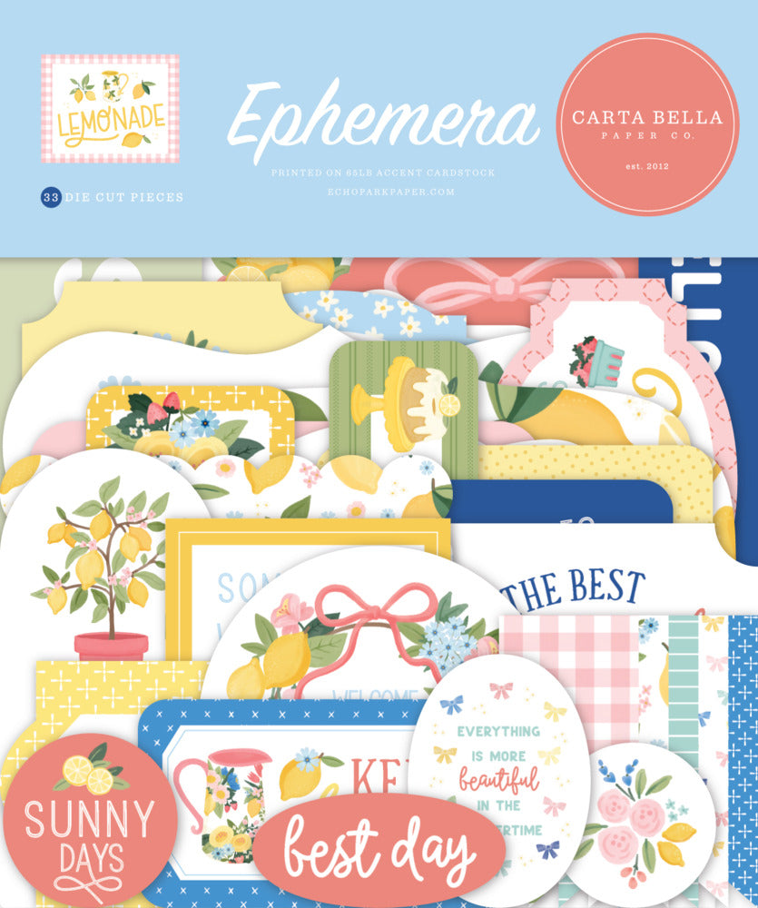 Echo Park, Carta Bella, Ephemera, Lemonade
