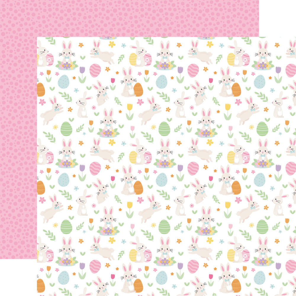 Echo Park, 12X12 Patterned Paper, Easter Basket - Hoppy Easter Bunnies