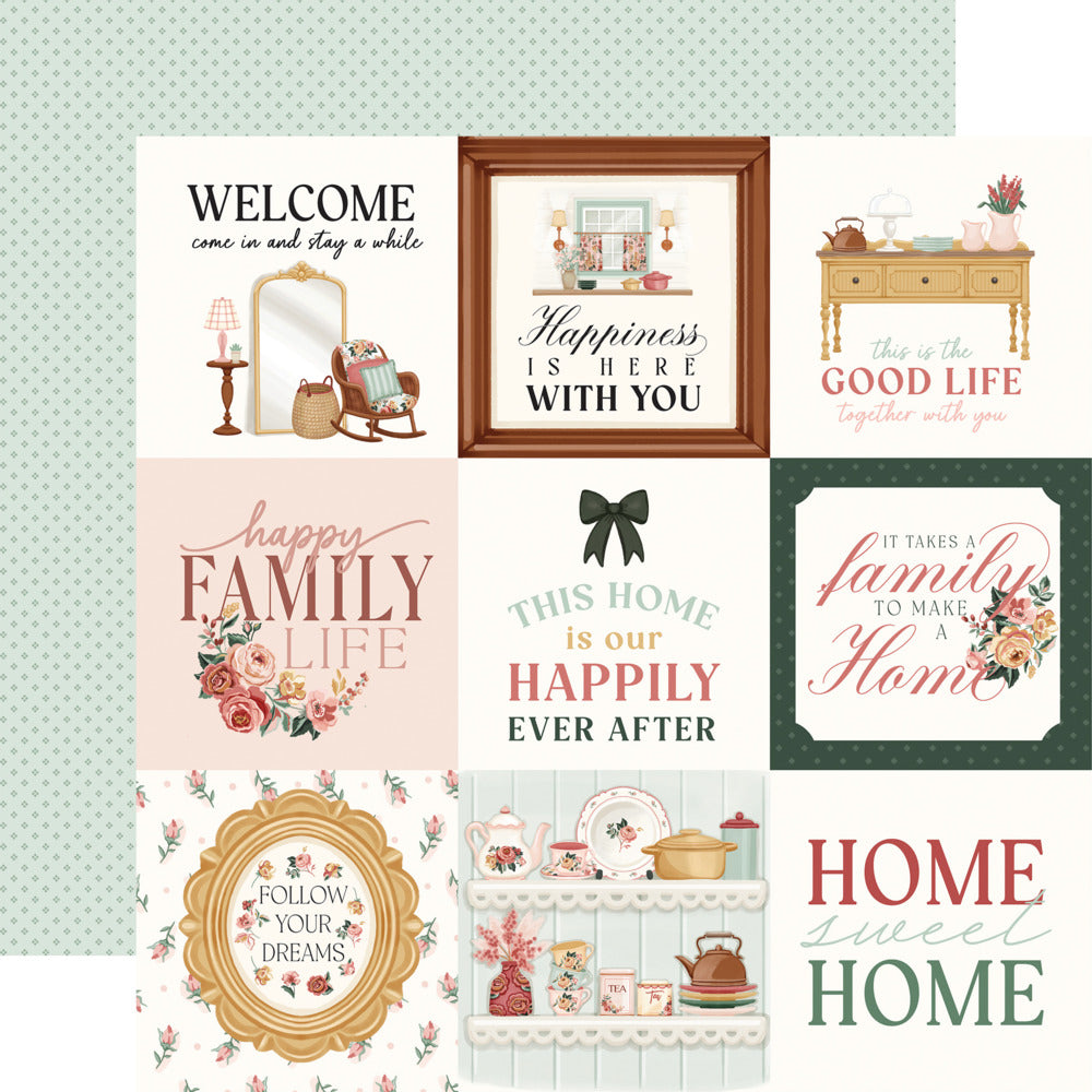 Carta Bella, Feels Like Home - 4x4 Journaling Cards