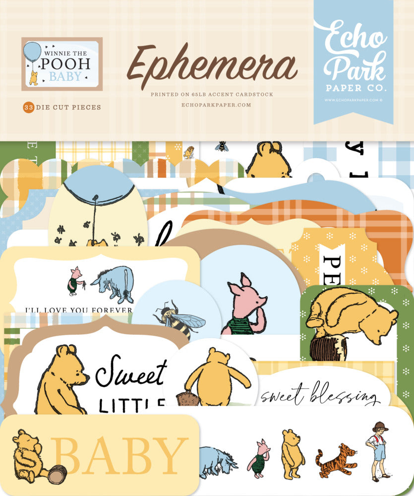 Echo Park Paper, Winnie the Pooh Baby, Ephemera