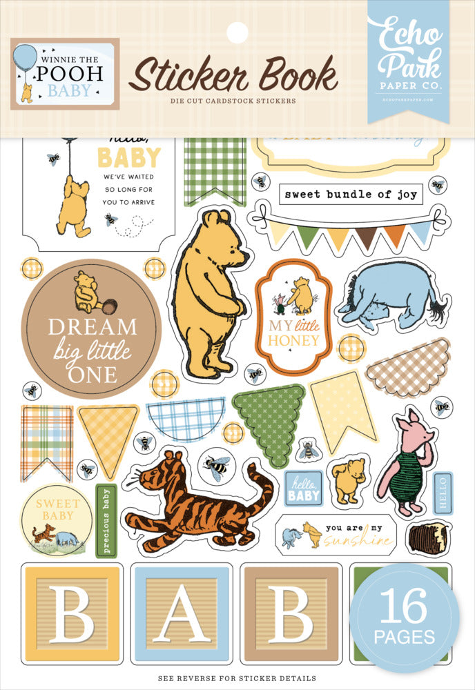 Echo Park Paper, Winnie the Pooh Baby, Sticker Book