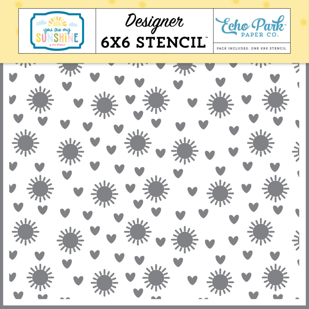 Echo Park, Stencil, You Are My Sunshine - Sunny Love Pre-Order