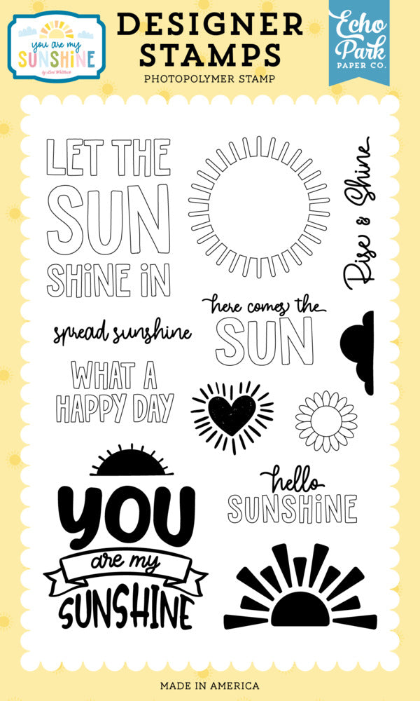 Echo Park, Clear Stamp, You Are My Sunshine - Let The Sunshine In Pre-order