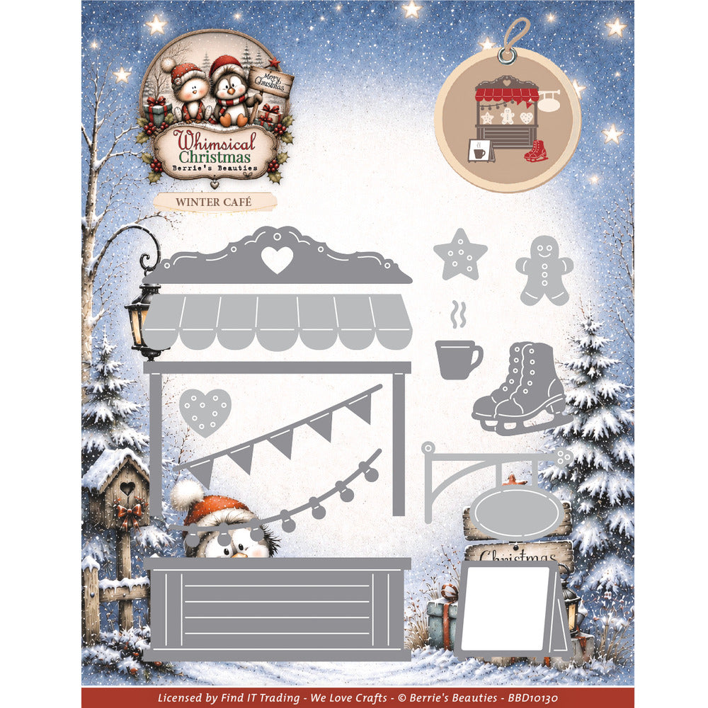 Berries Beauties, Die, Whimsical Christmas - Winter Cafe