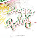 The Stamp Market, A big Happy BDay Die cut