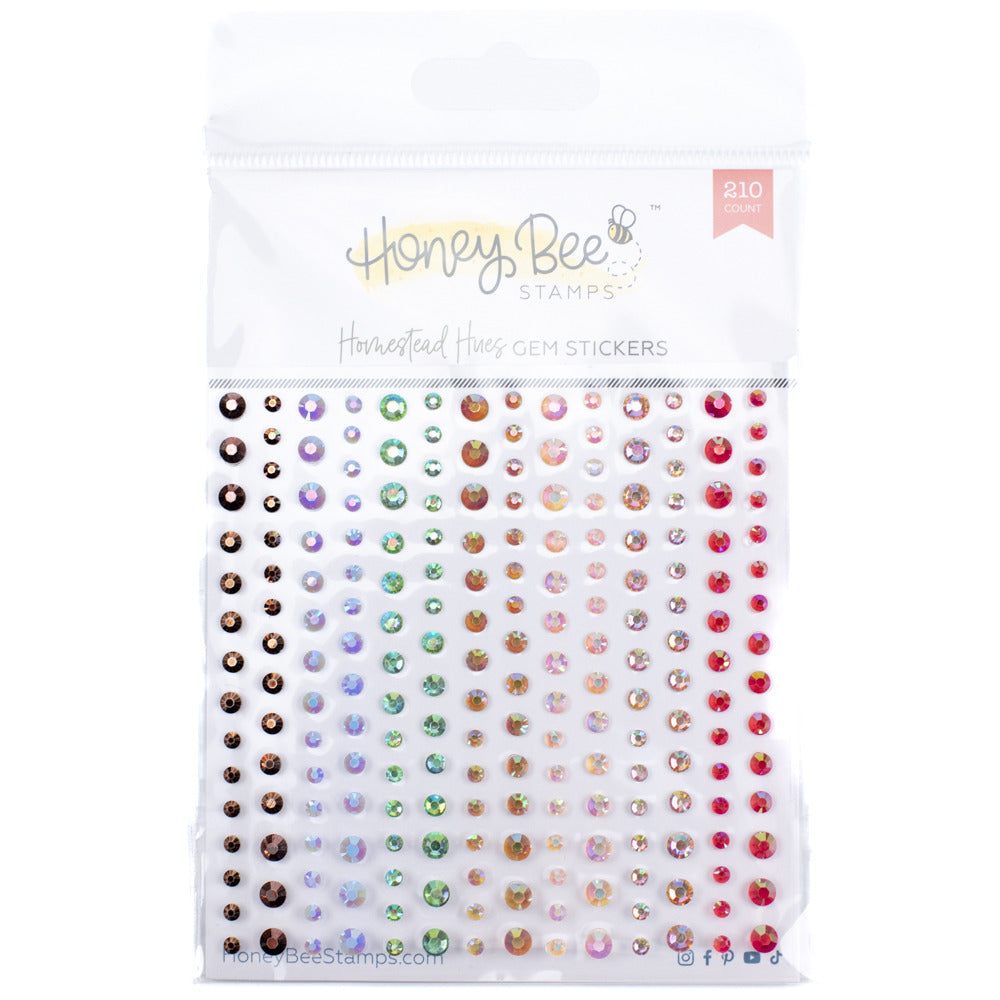 Honeybee Stamps, Gem Stickers, Merry Moments