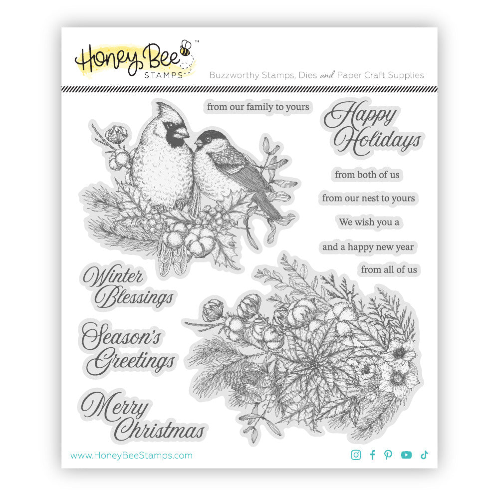 Honey Bee, Clear Stamp, Winter Song Pre-order