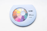 HIMI, Solid Watercolor Paint Set, 38 Colors in Pans & Paint Brush, Blue Case