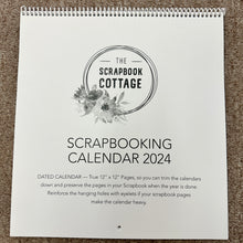 Load image into Gallery viewer, The Scrapbook Cottage, 12x12 Dated 2024 Calendar
