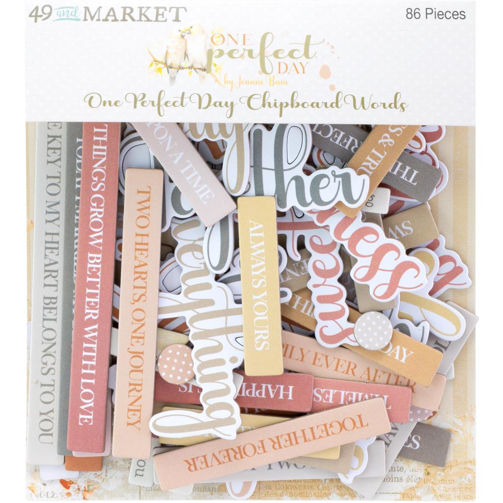 49 & Market, One Perfect Day, Chipboard Words