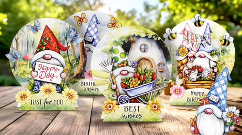 Katy Sue, Garden Gnomes Pop up Card making Kit