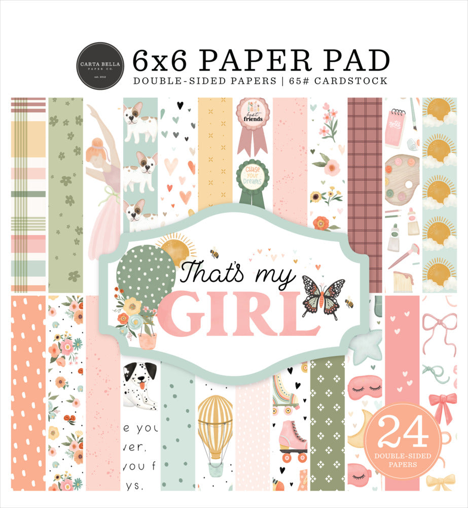 Echo Park, 6x6 Paper Pad, That’s my Girl