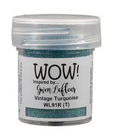 Wow; Vintage turquoise embossing powder
