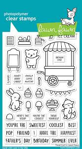 Lawn Fawn, Clear Stamp, Treat cart