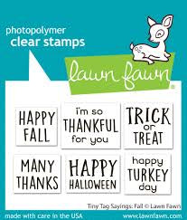 Lawn Fawn, Clear Stamp, Tiny Tag Sayings